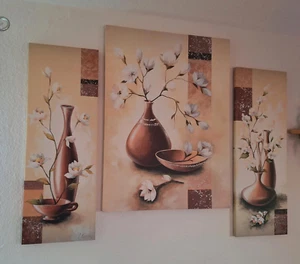 Wandbild 3-teilig Deko Kunst Leinwand - Bild 1 von 4