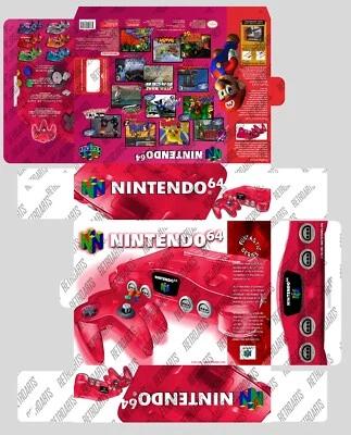 Nintendo 64 - Console Box WATERMELON SET - Photoshop Art To Print - Image 1 of 4
