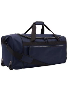 Bolsa de lona plegable enrollable 28" almacenamiento de equipaje de viaje negocios azul marino - Imagen 1 de 10