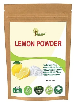 Lemon Powder Vegan Natural Flavouring Ingredient Baking Desserts Drinks - image 1 of 4