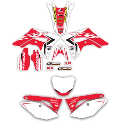 2017 - 2018 HONDA CRF 450 RX GRAPHICS KIT CRF450RX 450 RX MOTOCROSS DECALS - Image 1 of 4