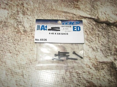 Vintage RC Associated 4-40 x 5/8" SHC Screws Black Steel 6926 - Image 1 of 2