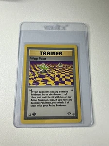 Warp Point 1st Edition Gym Challenge 126/132 WOTC Vintage Pokemon - Picture 1 of 10