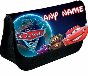 PERSONALISIERTES LIGHTNING MCQUEEN AUS AUTOS REISSVERSCHLUSS FEDERMÄPPCHEN SCHULE DS TASCHE - Bild 1 von 3