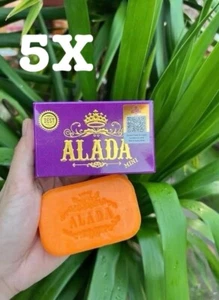 5X ALADA Soap Natural Extracts Face Body Brighten Skin Luxury Package Authentic - Picture 1 of 4