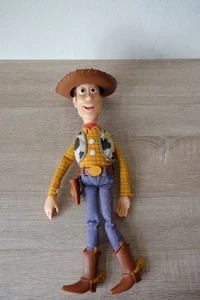 Peluche de colección Talking Woody Real Denim Jean Cosquillas Thinkway Toy Story Disney Pixar - Imagen 1 de 9