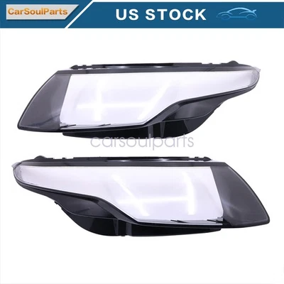 2PCS Headlight Lens Cover Left+Right fit Land Rover Range Rover Evoque 2011-2019 - Image 1 of 4
