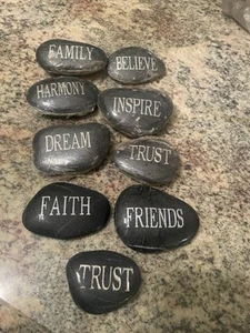 Inspirational Stones Lot of 9 - Picture 1 of 2