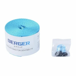 Seat Belts Sky Blue 3.6m/Roll Harness 3 Point Auto Racing Safety Retractable Lap - Picture 1 of 4