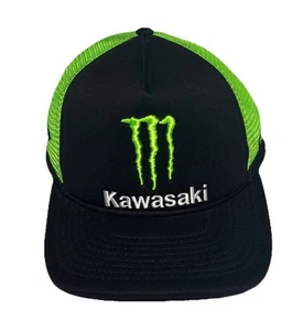 Sombrero ajustable Monster Kawasaki Energy Athlete Only verde negro malla a presión trasero - Imagen 1 de 11