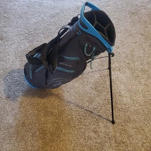 Datrek Trekker Carry Golf Bag 4 Way Blue Grey Lightweight - Picture 1 of 17
