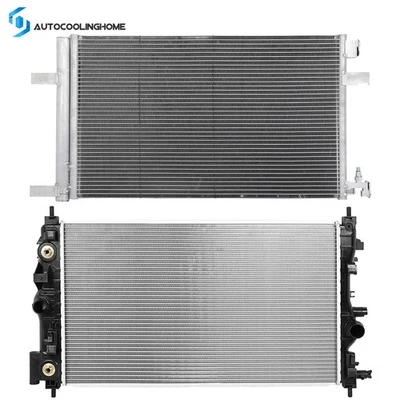 Radiador de refrigeración y condensador de aire acondicionado para Chevrolet Cruze 2010-2014 2015 1,4 L 1,8 L Foto 1 de 4