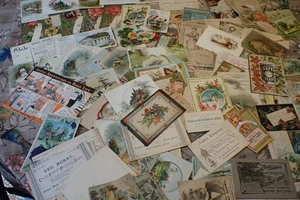 Lotto Ingrosso Vintage Antiche 100+ Carte Pubblicitarie Carta Medica Secca + - Foto 1 di 14
