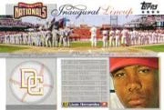 2005 Topps обновление Washington Nationals инаугурационный состав #LH Ливан Эрнандес BB - Изображение 1 из 2