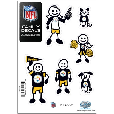 SISKIYOU NFL Pittsburgh Steelers Small Family Decal Set