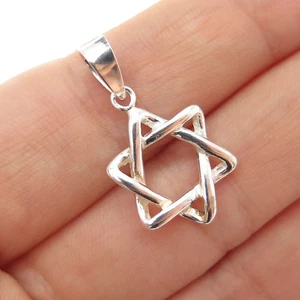 Colgante con dije de estrella de David vintage de plata de ley 925 - Imagen 1 de 7