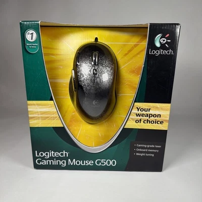 Logitech G500 Gaming Grade Laser Gaming Mouse Onboard Memory New Sealed - Image 1 of 4