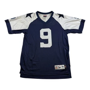 Dallas Cowboys Football Jersey Youth XL Blue White NFL Football Tony Romo Reebok - Picture 1 of 10