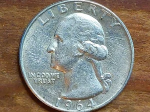 1964 D DDO Silver Quarter - Picture 1 of 10