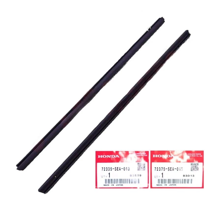 HONDA ACURA TSX 04-08 Juego de tira de clima interior de puerta delantera genuina derecha y derecha OEM Foto 1 de 2