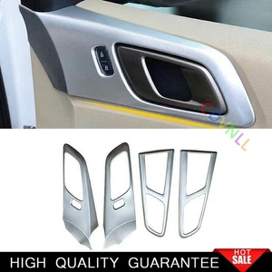 Fit For Ford Ranger 2015-2021 Matte Silver Car Inner Door Handle Bowl Frame Trim - Picture 1 of 6