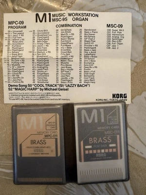 Korg M1 PCM Data Memory Program Card MSC-011 MPC-011 Set Brass Tested - Image 1 of 2