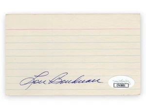 Lou Boudreau Signed Autographed 3X5 Index Card Indians Hall of Famer JSA CF45601 - Picture 1 of 2