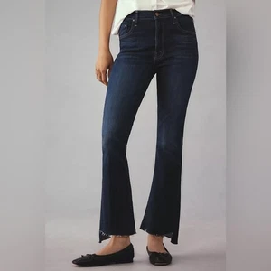 Neu mit Etikett Mother The Insider kurze ausgefranste Step-Jeans Größe 34 - Bild 1 von 12