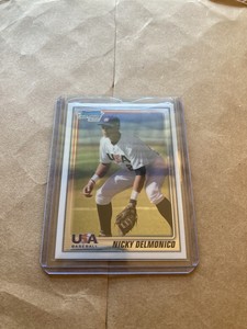 2010 Bowman Chrome - USA Baseball 1st Chrome  Nicky Delmonico