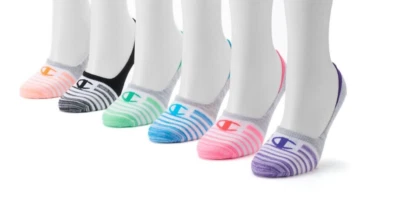 6 pares de meias femininas Champion Performance Liner No Show tamanho 5-9 novas - Imagem 1 de 4