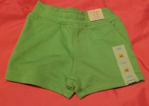 NWT Garanimals Unisex Kids 12 months green shorts w/pockets - Picture 1 of 1