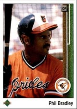 1989 Upper Deck Phil Bradley Baltimore Orioles #749