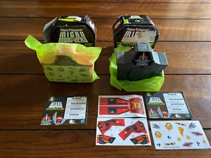 Power Rangers Micro Morphers Zords Series 1 - Red And Black Complete Sets - New - Picture 1 of 1