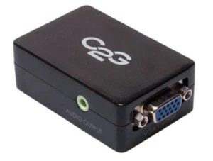 C2G Pro HDMI To VGA Converter with Audio, Mounting Plate 40714 - New Open Box - Picture 1 of 6