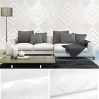 Non-woven Wallpaper Simplicity Embossed Wallpape White Diamond Wall Decals