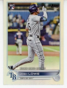 2022 Topps Update  JOSH LOWE RAINBOW FOIL ROOKIE RAYS - Picture 1 of 1