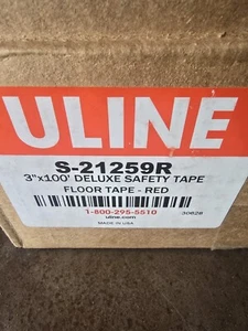 Cinta de piso de seguridad de lujo Mighty Line S 21259 R roja 3" x 100' - Imagen 1 de 2