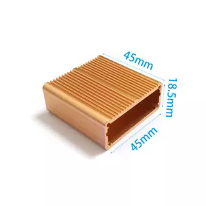 Aluminum enclosure MINI AMP case 18.5X45X45mm(H*W*L) DIY Coffee color NEW - Picture 1 of 9