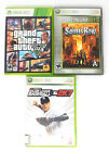 Grand Theft Auto V Gta 5 Saints Row Mlb 2k7 - Xbox 360 Video Game Lot (tested)