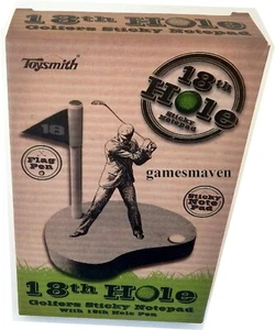 Golfers Sticky Notepad - 18th HOLE - 200 Sheet Notepad with 18th Hole Pen NEW - Picture 1 of 3