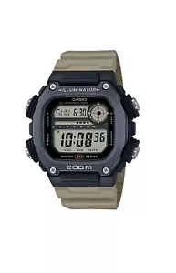 Casio DW291HX-5AV, World Time KHAKI Watch, 200M WR, 10 Year Battery, Alarm, c63 - Picture 1 of 4