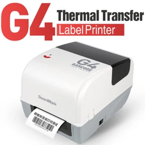 SoonMark G4 203DPI Versandetikett Barcode Thermotransferdrucker mit USB-Anschluss - Bild 1 von 10