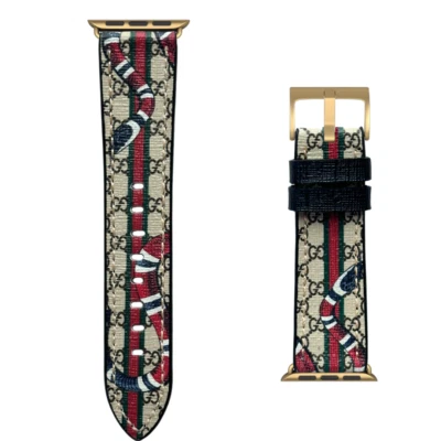 Correa de reloj Apple de lujo serie 2 3 4 5 6 7 8 9 10 11 SE ULTRA 2 3 G SERPIENTE Foto 1 de 4