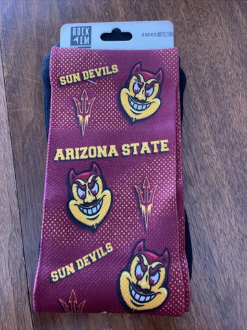 Rock ‘em Base Socks Arizona State Sun Devils Mascot Showdown L/XL Cover