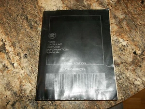 1986 Cadillac Service Information Shop Manual Final Edition - Cimarron - Picture 1 of 10