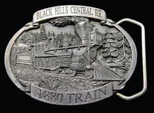 Black Hills Central Railroad 1880 Train Vintage Belt Buckle - Picture 1 of 5