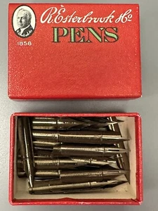 40 Vintage Esterbrook 358 Arts & Drafting Fine Flexy Dip Pen Nibs - Picture 1 of 3