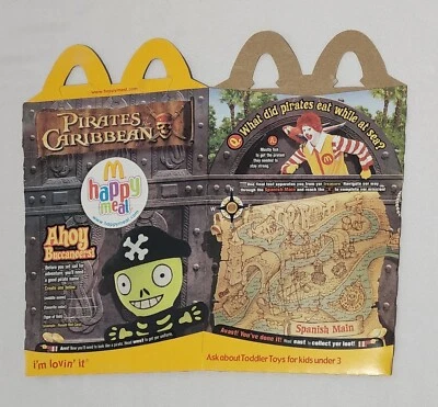 Pirates of the Caribbean /  McDonald's Kid's Meal Happy Meal Box 2006 (Box Only) - Image 1 of 4