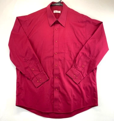 Pierre Cardin Dress Shirt - Mens 16.5 32/33 - Red - Button Down Shirt (1619) - Image 1 of 4