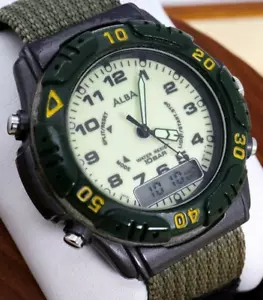 Orologio SEIKO ALBA subacqueo Ana-Digi militare - Foto 1 di 7